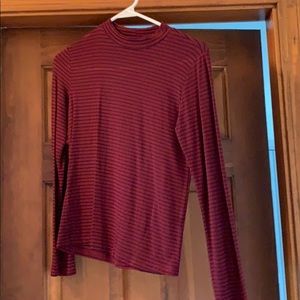 Mock Neck Long Sleeve Crop
